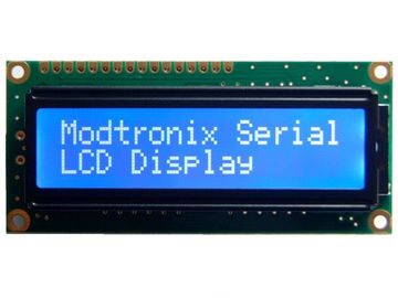 Mô-đun LCD 16x2 âm tính màu xanh lam, Đèn LED màn hình trắng hiển thị ký tự góc nhìn rộng