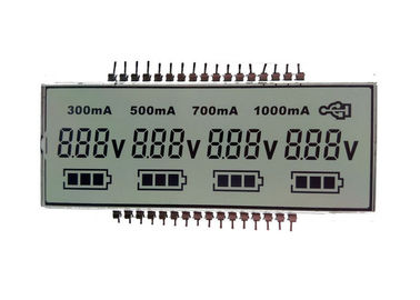 Màn hình LCD đơn sắc FSTN 7 phân đoạn tùy chỉnh với đèn nền LED trắng