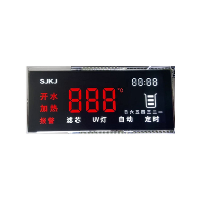 Màn hình LCD tùy chỉnh 6 giờ có thể lập trình 3.3V 7 đoạn cho đồng hồ đo điện