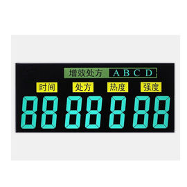 Nền đen VA LCD Hiển thị Phân đoạn truyền âm tính 12 giờ Góc nhìn