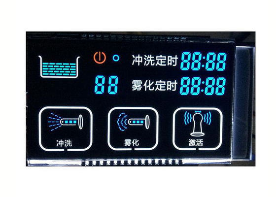 Màn hình hiển thị Lcd âm bản Mô-đun hiển thị LCD độ tương phản cao 7 Phân đoạn Màn hình hiển thị Lcd Mô-đun LCD đen trắng