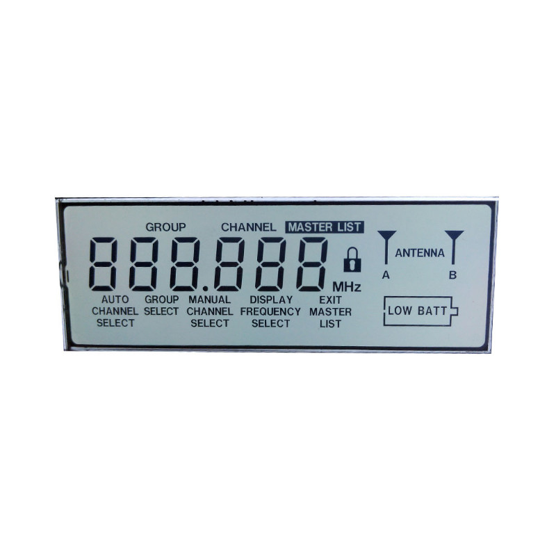 Đơn sắc Nhỏ 6'Clock Tích cực Màn hình LCD TN 50 chân 6 chữ số 7 đoạn