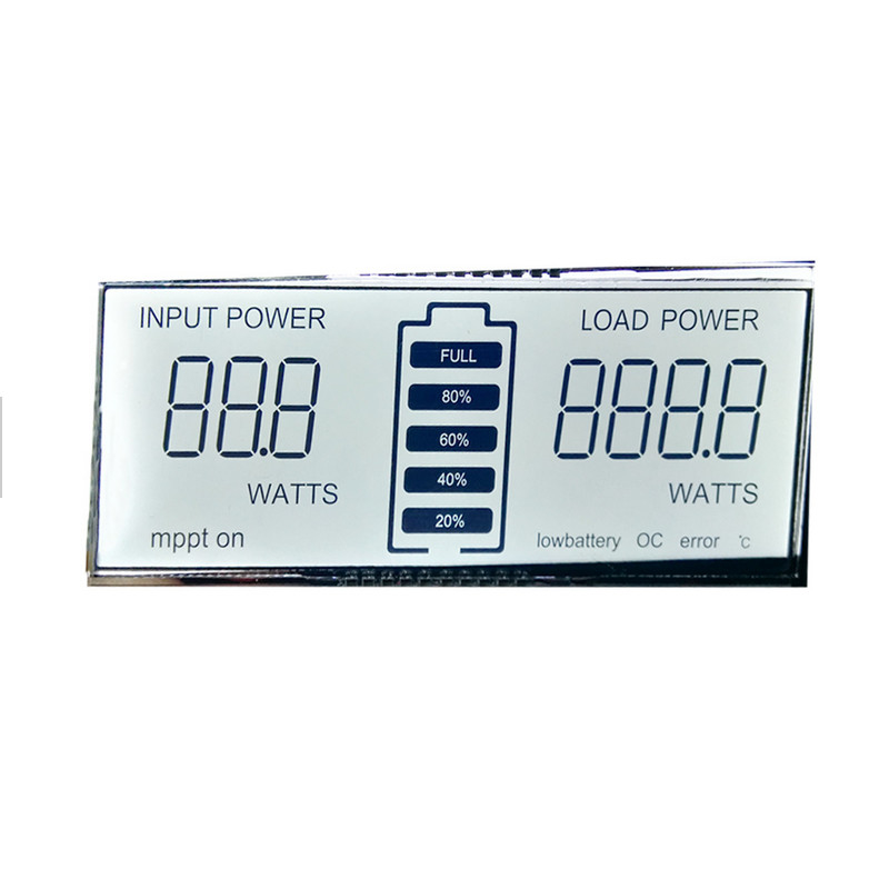 Đơn sắc Nhỏ 6'Clock Tích cực Màn hình LCD TN 50 chân 6 chữ số 7 đoạn