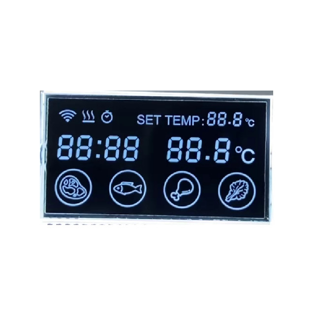 Màu đen Màn hình kích thước tùy chỉnh Chữ số VA Màn hình LCD Màn hình LCD đơn sắc tùy chỉnh