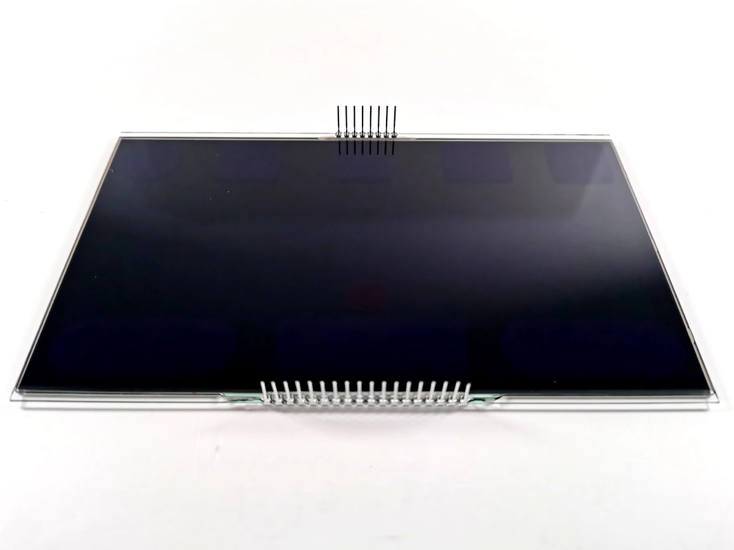 12 O Clock âm VA màn hình LCD phân khúc đen số đồ họa LCD Glass Va Panel cho nhiệt điều hòa