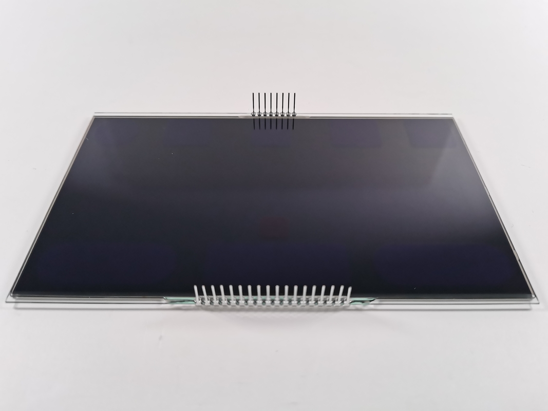 12 O Clock âm VA màn hình LCD phân khúc đen số đồ họa LCD Glass Va Panel cho nhiệt điều hòa