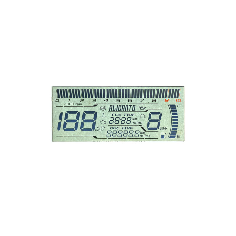 Nhà sản xuất Giá rẻ Trang chủ HTN màn hình LCD tám hình dạng Monochrome 7 phân khúc màn hình LCD đồ họa cho các thiết bị xe máy