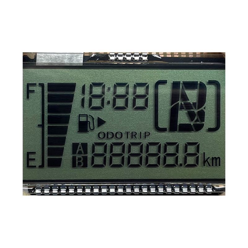 Màn hình LCD HTN tùy chỉnh chất lượng cao 8 hình dạng đơn sắc 7 phân đoạn màn hình LCD đồ họa cho các thiết bị xe máy
