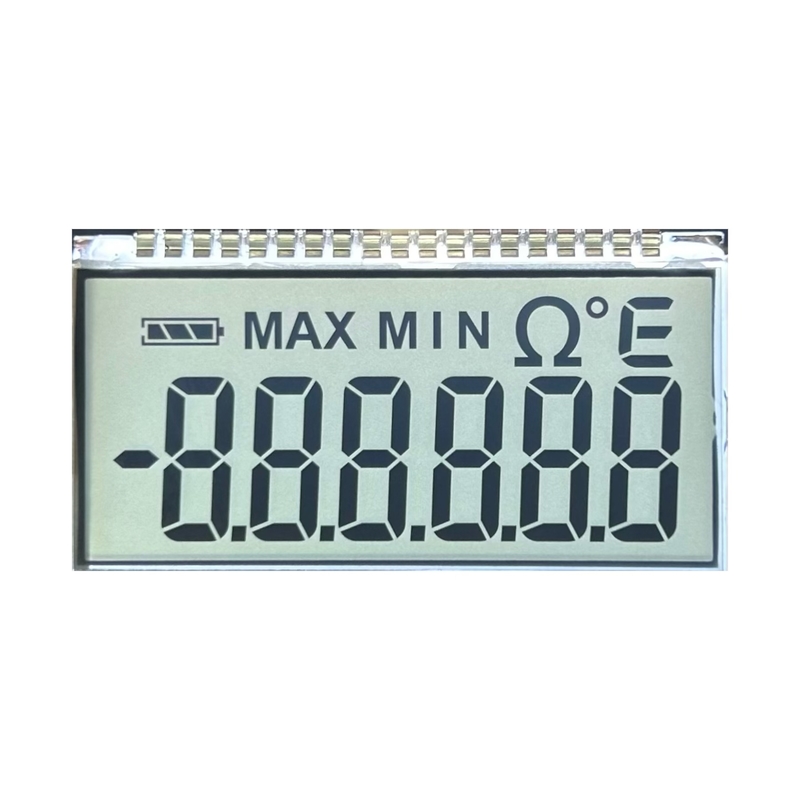 Màn hình LCD tùy chỉnh 8 và 7 Tùy chọn giá hiển thị LCD phân đoạn cho màn hình đen và trắng, Giải pháp chất lượng cao