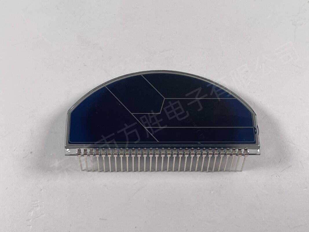 Màn hình LCD xe máy phim xanh tùy chỉnh Màn hình LCD đơn sắc Màn hình LCD đồng hồ tốc độ hình bán nguyệt