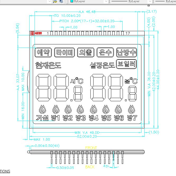Màn hình LCD OEM HTN Nhà máy cung cấp màn hình LCD htn Màn hình LCD phân đoạn Màn hình LCD phân đoạn TN/HTN/FSTN/VA cho bộ điều nhiệt