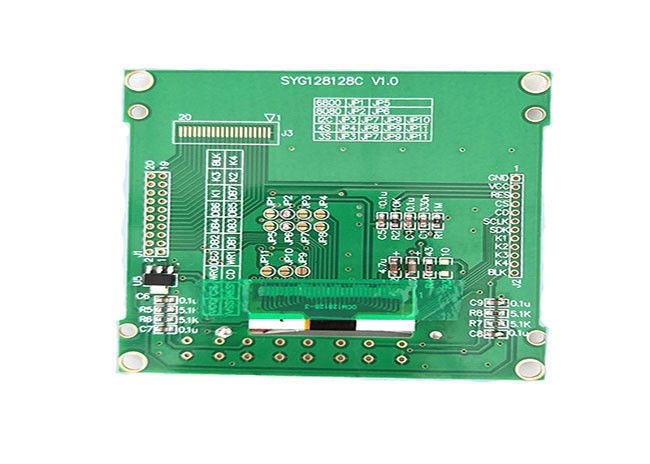Màn hình ma trận điểm Lcd xanh, màn hình ma trận điểm hàng cột / cột 3,7 inch