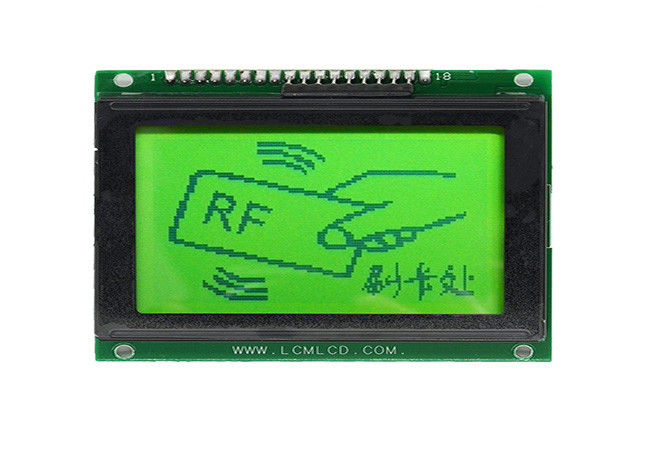 18 Chân 128 X 64 Mô-đun LCD đồ họa Stn Tích cực 12864 Màn hình TN Góc nhìn