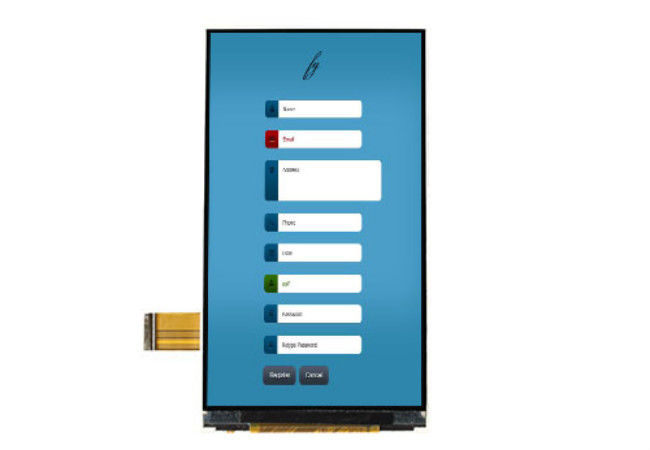 Màn hình cảm ứng điện trở LCD 4,5 inch 540 * 960 LCD LCD Bảng điều khiển màn hình LCD Mipi / Rgb Tùy chọn