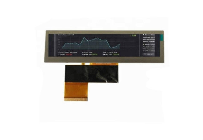 Mô-đun LCD LCD 3,8 inch Loại 480 * 72 Thanh được kéo dài với Giao diện 40 chân RGB