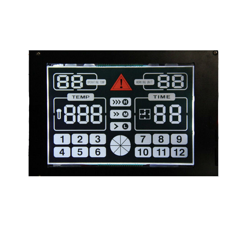 7 Màn hình LCD phân đoạn / Mô-đun LCD vuông VA LCD âm cho bộ điều khiển Termostato