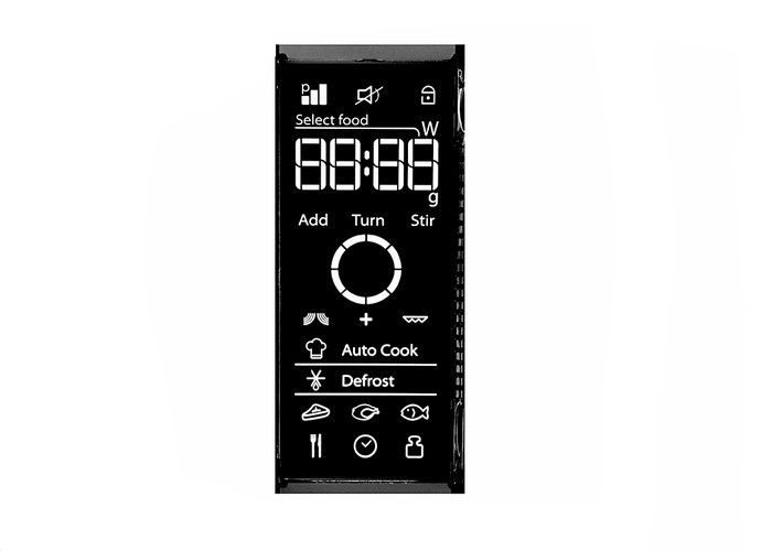 Màn hình LCD tùy chỉnh 3,5 Volt / VA Mô-đun hiển thị màn hình LCD có độ tương phản cao âm tính cho bếp