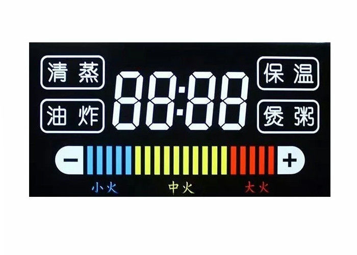 Màn hình LCD tùy chỉnh 3,5 Volt / VA Mô-đun hiển thị màn hình LCD có độ tương phản cao âm tính cho bếp