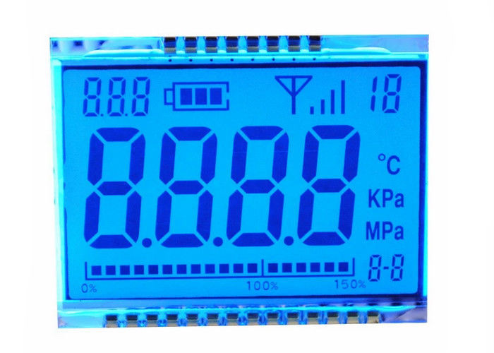 Chữ số 7 Phân đoạn TN Màn hình LCD phản chiếu Kích thước tùy chỉnh cho đồng hồ 3,3V