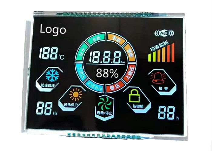 Màn hình LCD 3.5V VA Màn hình số đơn sắc truyền qua màn hình Số bảy Phân đoạn LCD