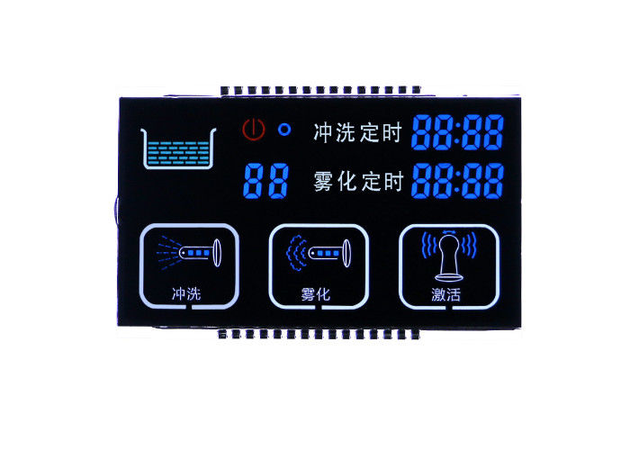 Giao diện pin Mô-đun hiển thị màn hình LCD tương phản cao VA Bảng hiển thị tiêu cực 3.3V 7 Hiển thị màn hình LCD phân đoạn