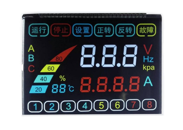 Màn hình LCD 3.0 V HTN Màn hình truyền dẫn TN VA STN LCD cho Đồng hồ tốc độ