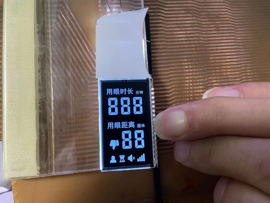 Custom Negative VA 12 O ClockLcd Display Transmissive Digit Graphic LCD Glass Panel Cho đèn bàn