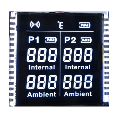 Giá nhà máy màn hình tùy chỉnh VA phân khúc màn hình LCD màu PIN Đèn nền màu trắng cho nhiệt kế thực phẩm