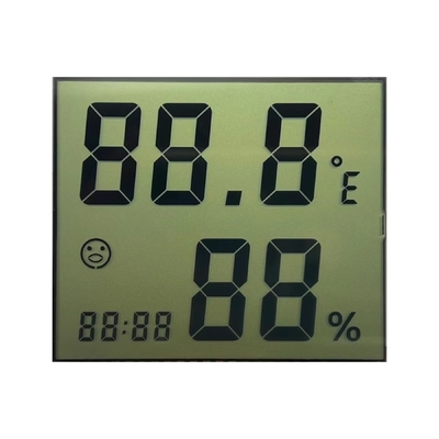 3.0 V truyền TN LCD hiển thị phân đoạn mã màn hình LCD cho máy đo nhiệt độ