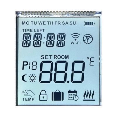 4.2 V Positive HTN 12 O' CLOCK Màn hình mã phân đoạn điều khiển nhiệt độ xuyên phản xạ