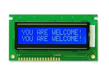 Chế độ màu xám truyền qua màn hình LCD STN Màn hình 16 X 2 Màn hình LCD với nhiệm vụ 1/16