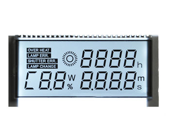 Màn hình LCD STN tích cực tùy chỉnh Hiển thị bảy phân đoạn cho bảng điều khiển xe ô tô 1/4