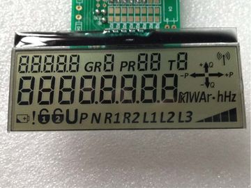 17 Chữ số 7 Mô-đun LCD tùy chỉnh phân đoạn, Kim loại Hiển thị màn hình LCD xuyên thấu