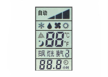 Tùy chỉnh TN Tích cực Lcd 7 Phân đoạn Hiển thị Mô-đun LCD Số phản chiếu Điều hòa không khí