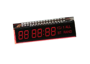 Màn hình LCD phủ định bảy phân đoạn với đầu nối PIn kim loại cho bộ đếm thời gian điện tử