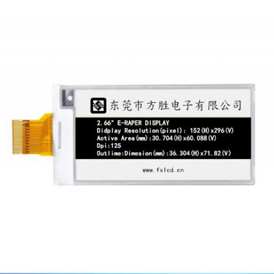 Màn hình EDP 2,6 inch 296 * 152 Dots Spi EDP cho thẻ giá