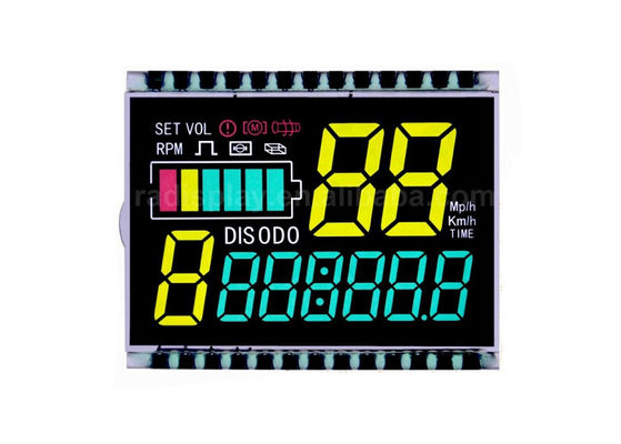 Màn hình hiển thị LCD VA tùy chỉnh 14 Phân đoạn LCD Mô-đun hiển thị phủ định Số hiển thị 7 Phân đoạn Mô-đun LCD