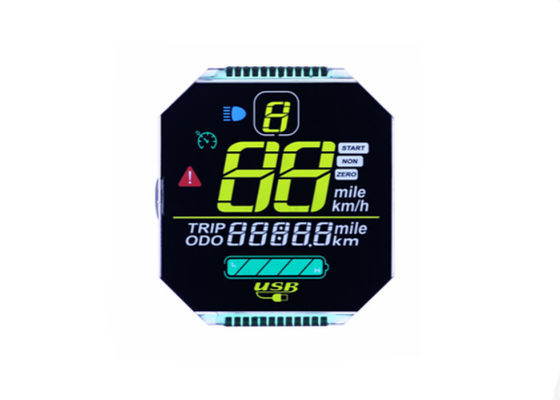 Màn hình hiển thị tròn LCD tùy chỉnh, Mô-đun hiển thị phủ định VA Màn hình LCD tương phản cao, Mô-đun LCD tròn 7 phân đoạn
