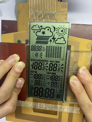 Tiêu thụ điện năng thấp Màn hình TN LCD Mô-đun phân đoạn kích thước lớn cho Bộ điều nhiệt thông minh